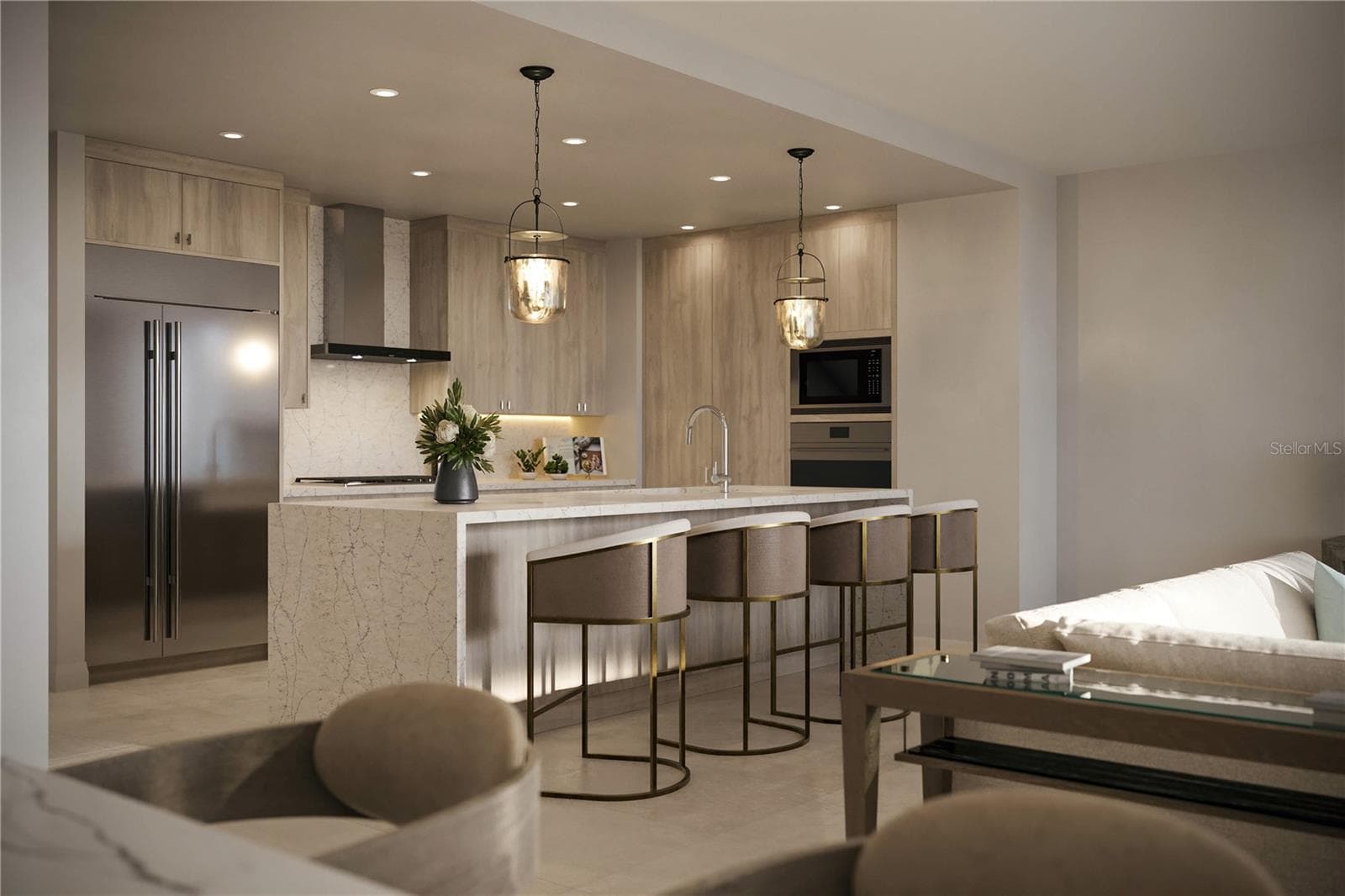 Artist Rendering 04 Residence Kitchen - 325 GOLDEN GATE PT #604, SARASOTA