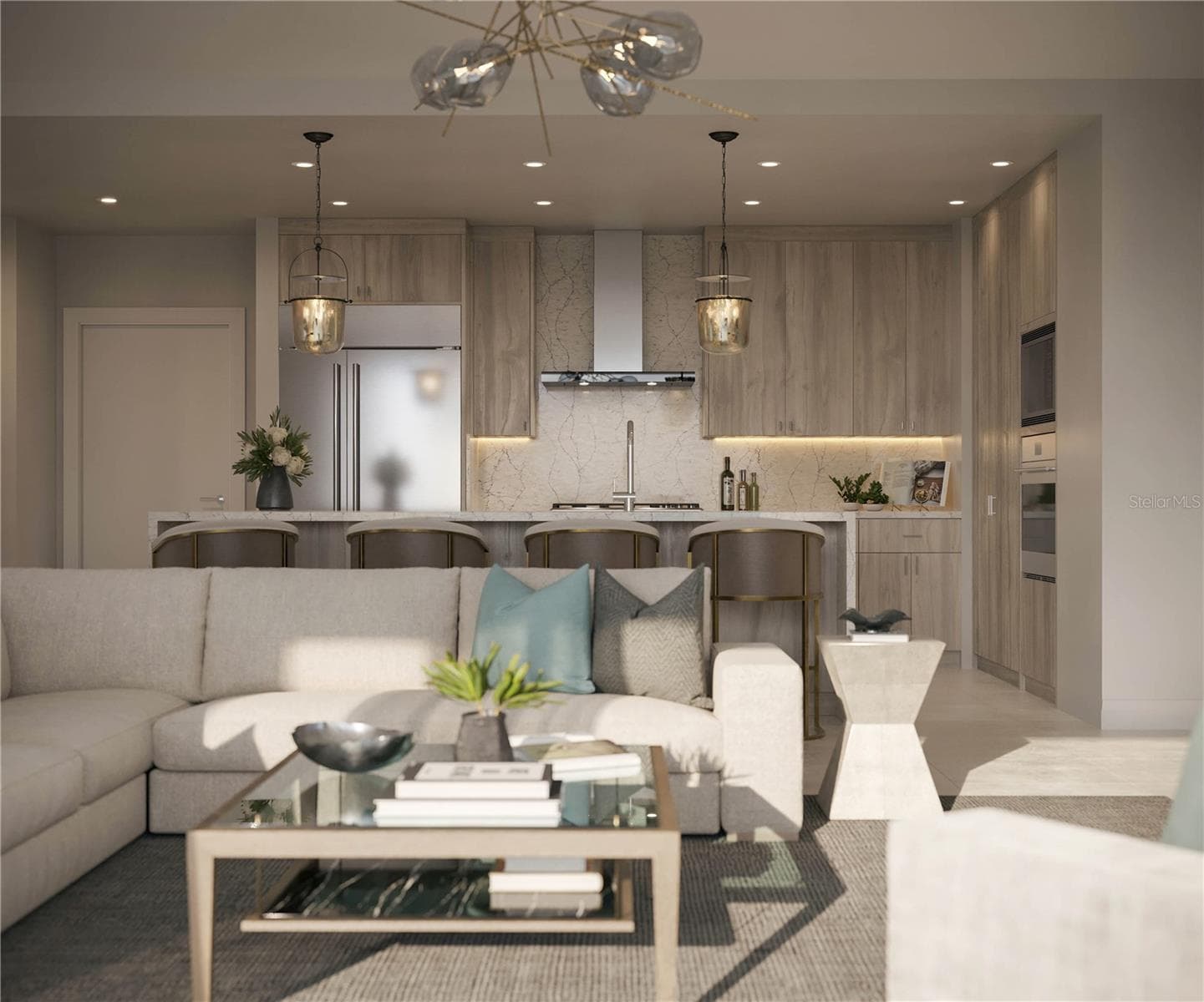Artist Rendering 04 Residence Kitchen - 325 GOLDEN GATE PT #604, SARASOTA