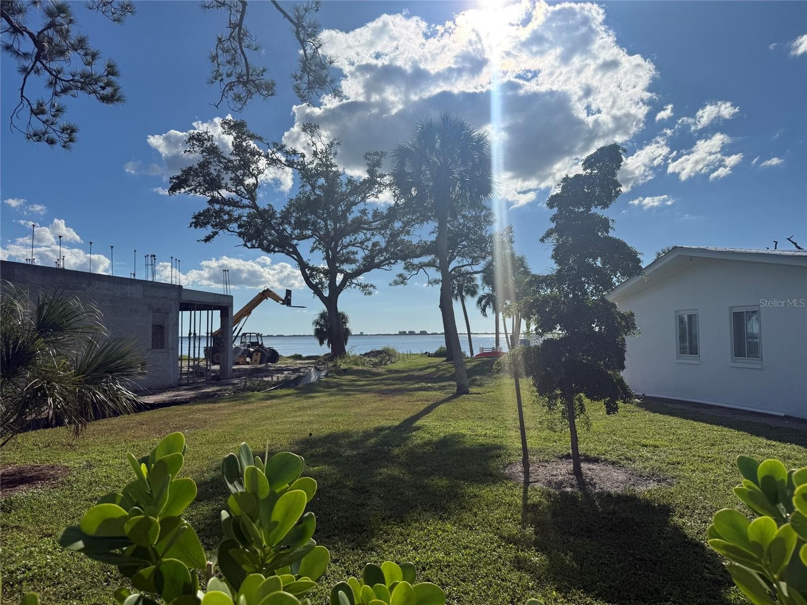 Bayview from the west or backside of the lot. - 7510 WESTMORELAND DR, SARASOTA