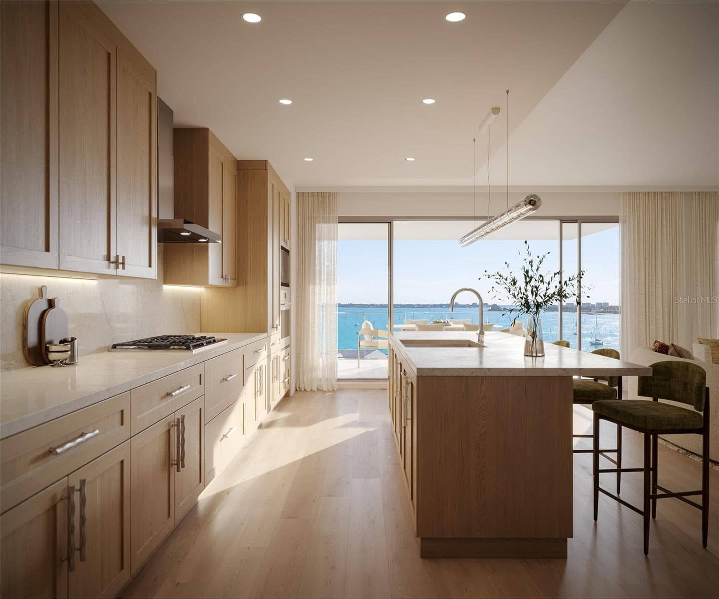 Artist Rendering 02 Residence Kitchen - 325 GOLDEN GATE PT #1002, SARASOTA