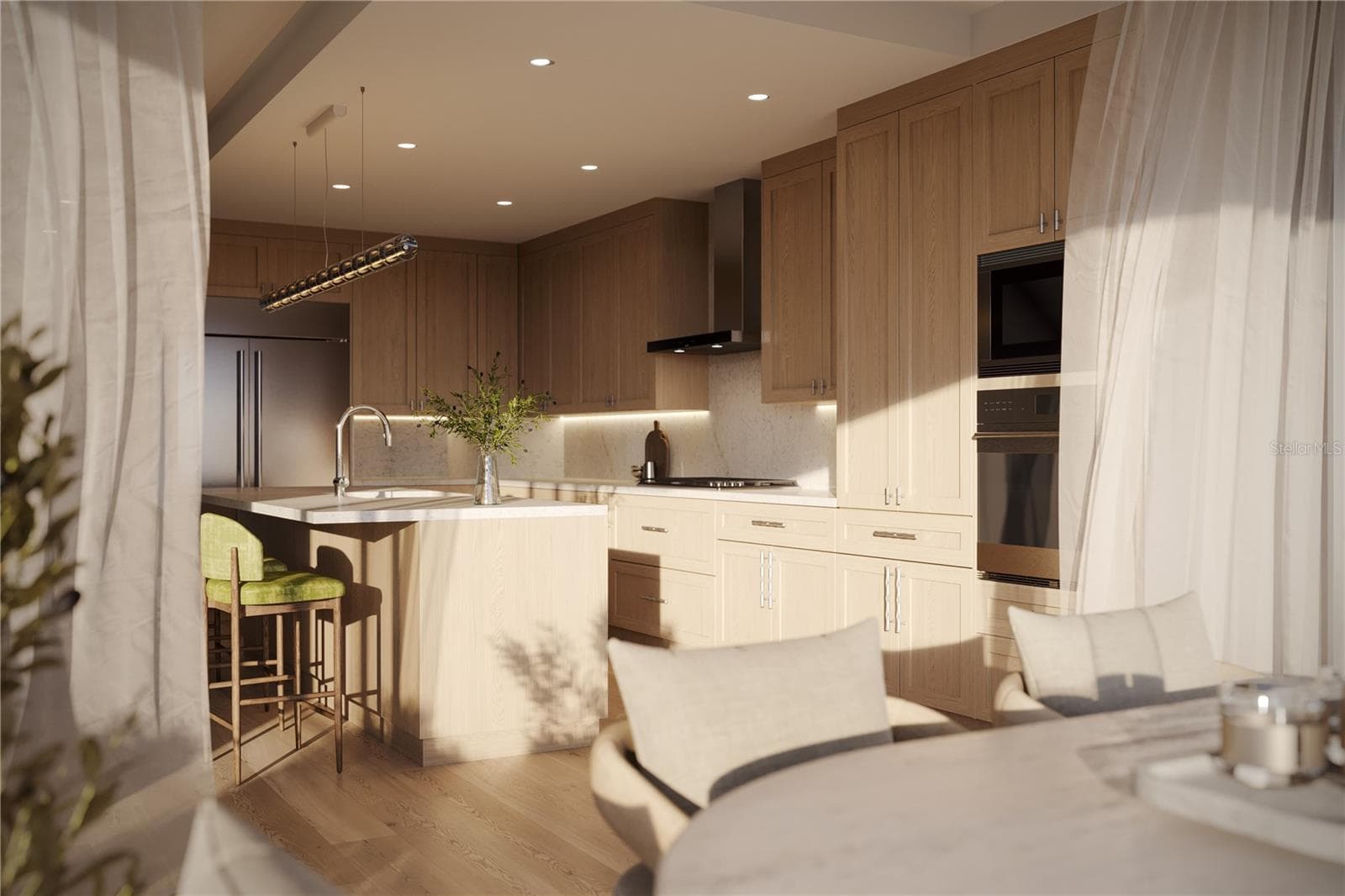 Artist Rendering 02 Residence Kitchen - 325 GOLDEN GATE PT #1002, SARASOTA