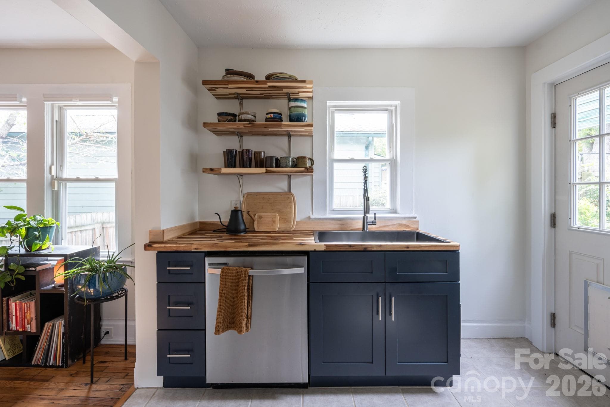 New cabintary and butcher block countertops - 45 Olive Street, Asheville