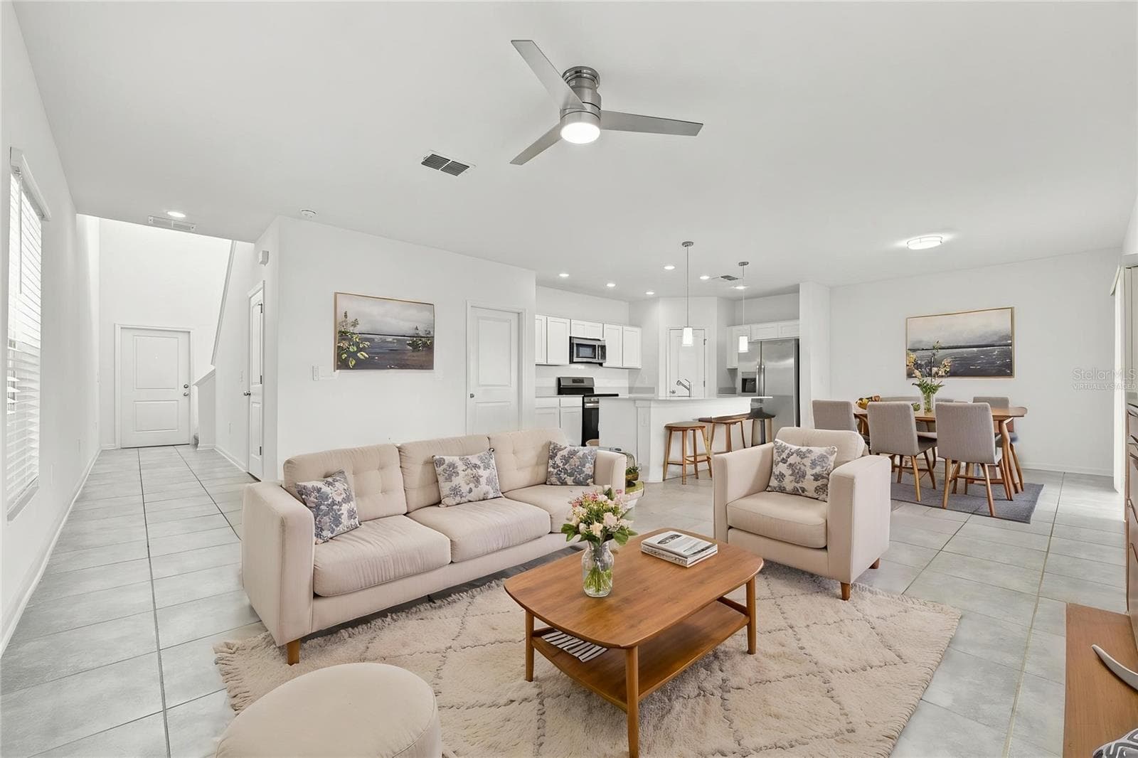 Living Room - Virtually Staged - 997 HAROLD PASS, WINTER HAVEN