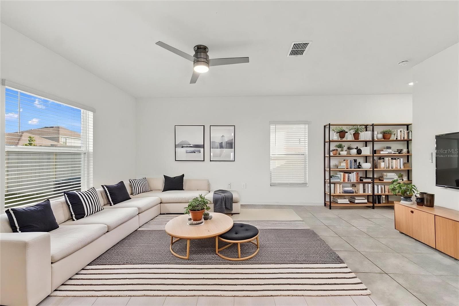 Living Room - Virtually Staged - 997 HAROLD PASS, WINTER HAVEN