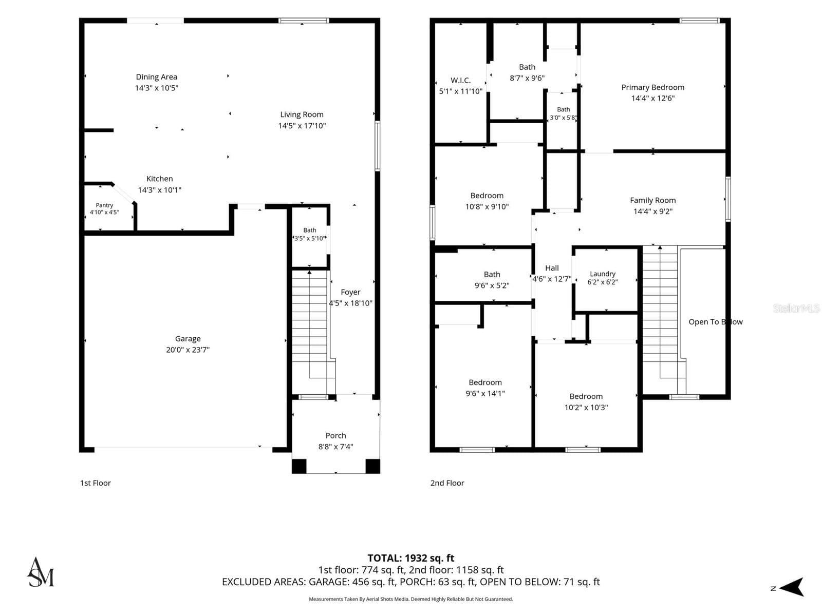 Floor Plan - Both Floors - 997 HAROLD PASS, WINTER HAVEN