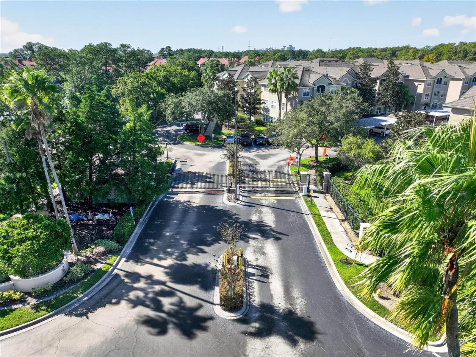 Aerial of gated community entrance - 4849 CYPRESS WOODS DR #1302, ORLANDO