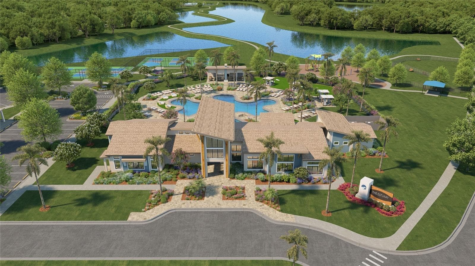 Amenity Aerial - 5607 SYMPHONY SPRINGS TER, PARRISH