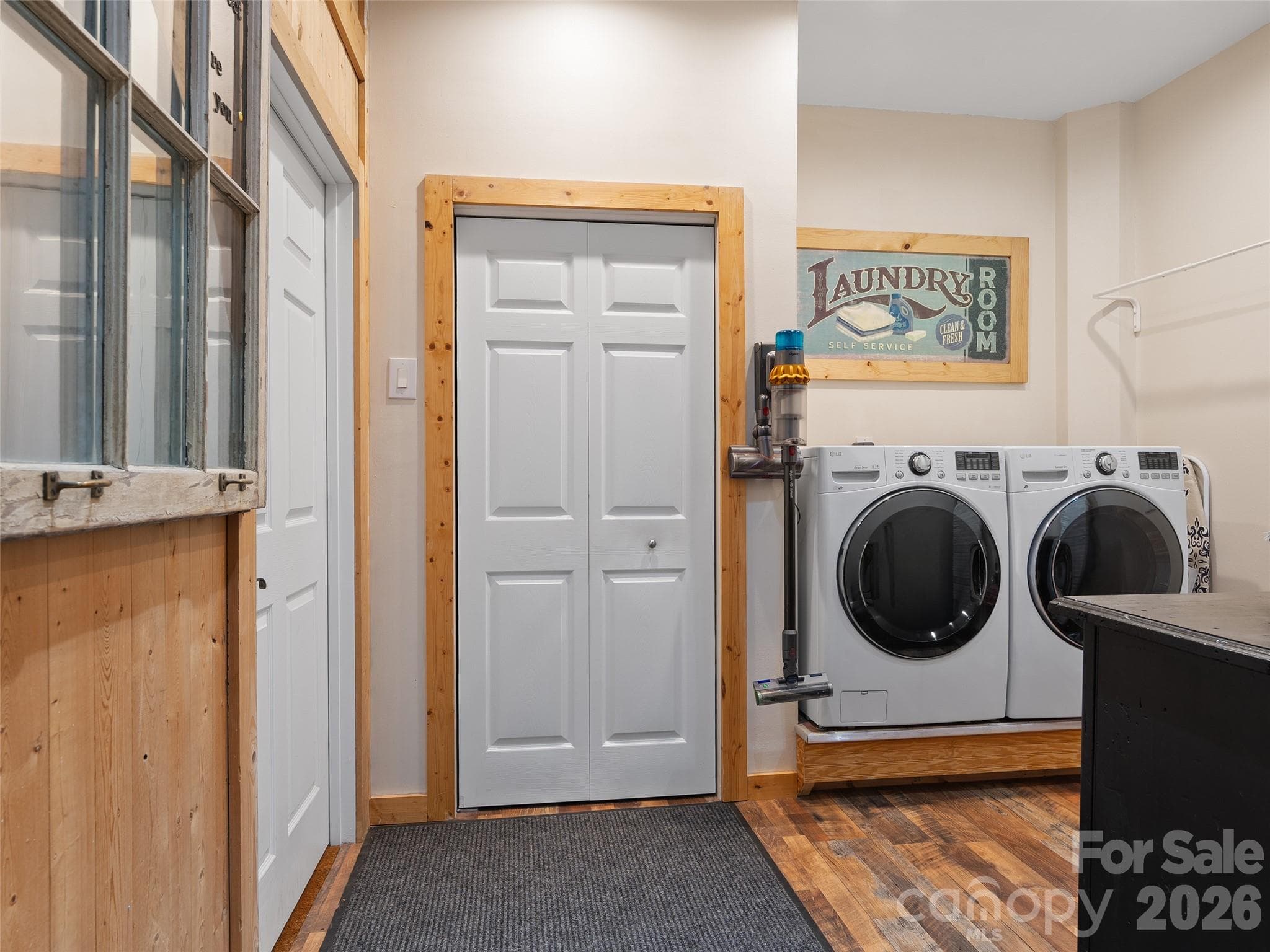 Lower Level - Basement Laundry area, door to single car garage to the left. - 43 Eagle Ridge, Clyde