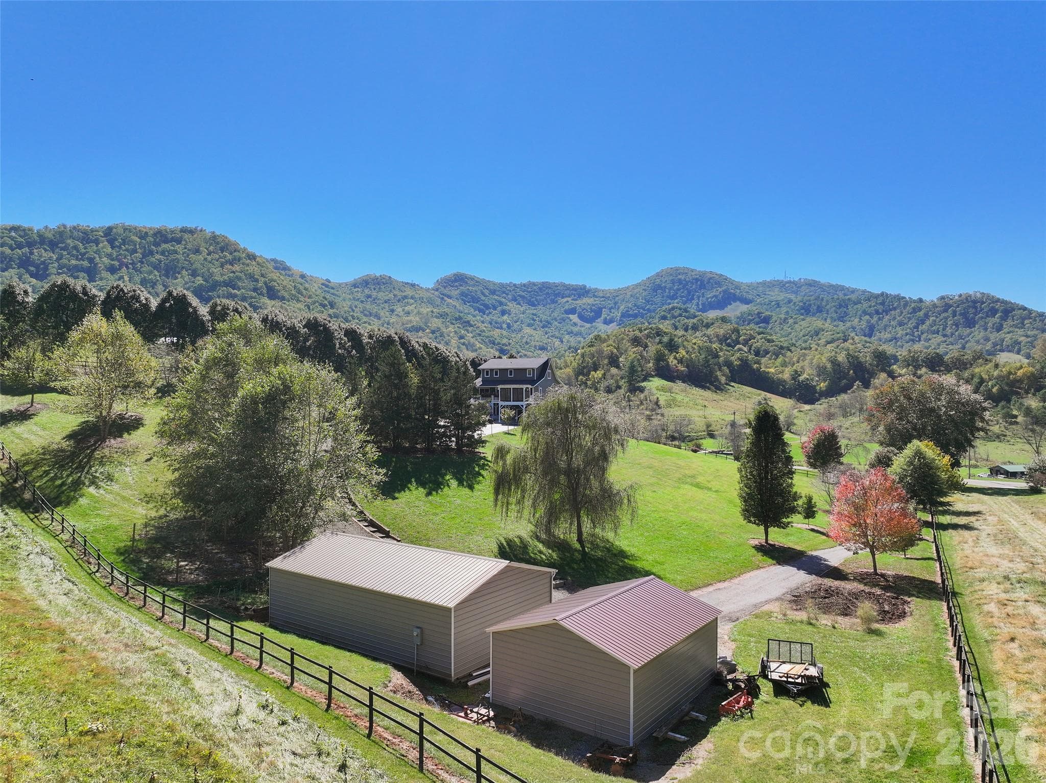 2 car garage workshop and open door garage - 43 Eagle Ridge, Clyde