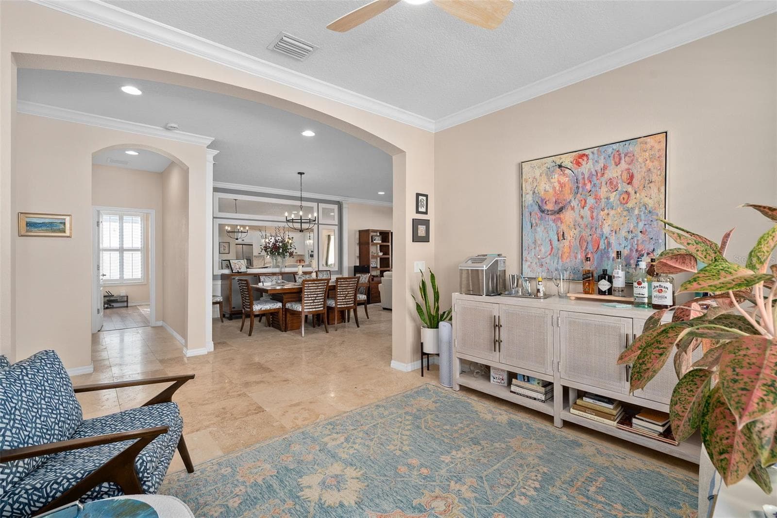 Flex Space with the Dining Room in the background - 1038 TIMBERVALE TRL, CLERMONT