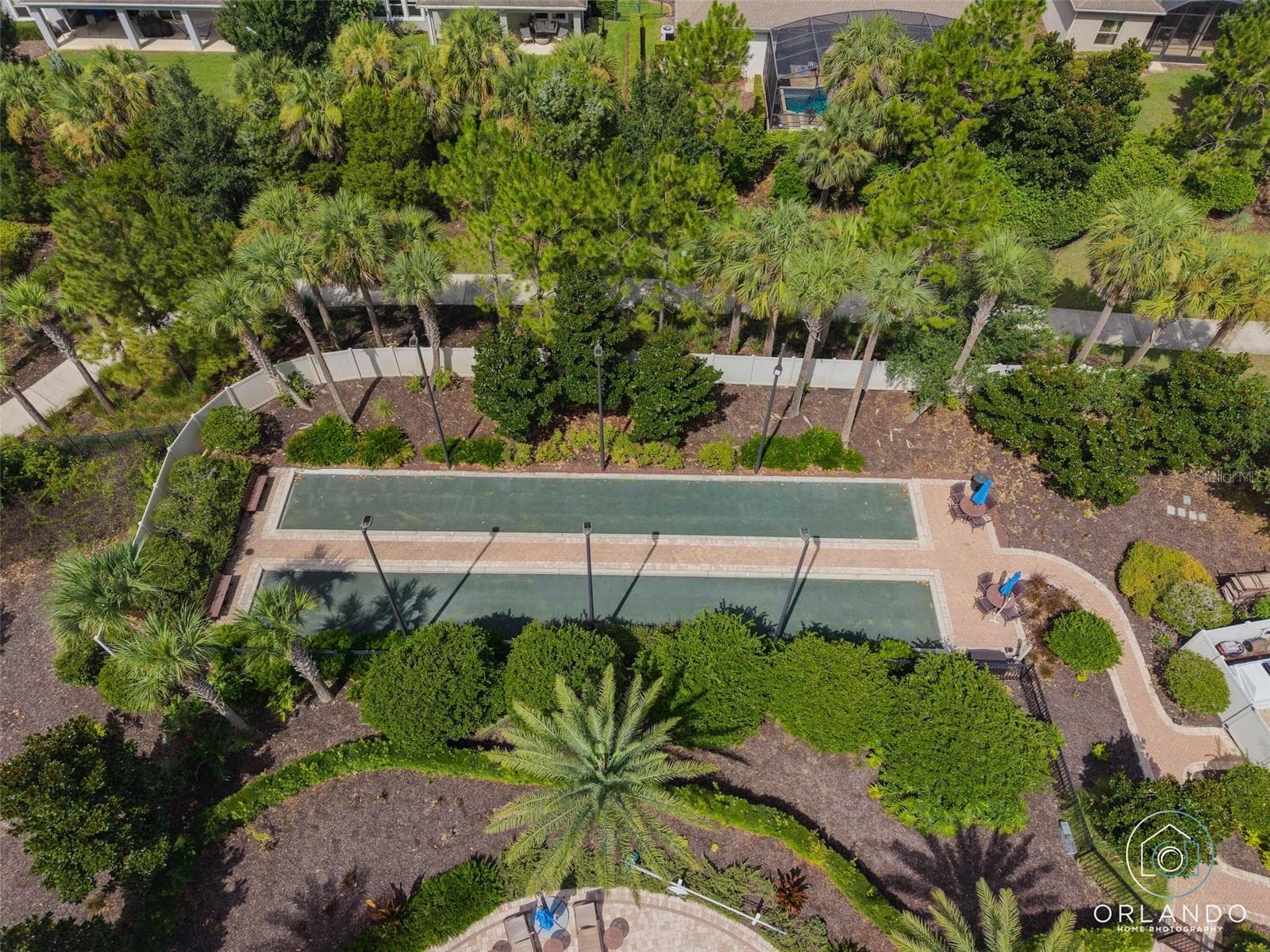 Clay Bocce' Courts. The Courts are lighted for nighttime play. - 1038 TIMBERVALE TRL, CLERMONT