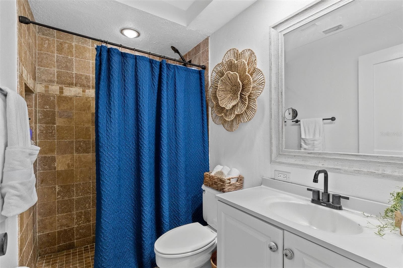 The renovated Primary Bathroom is super cute. - 2670 MILLS CREEK RD, CHULUOTA