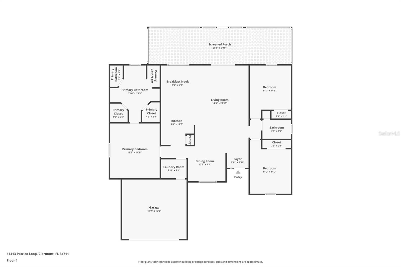 Floor Plan - 11413 PATRICO LOOP, CLERMONT