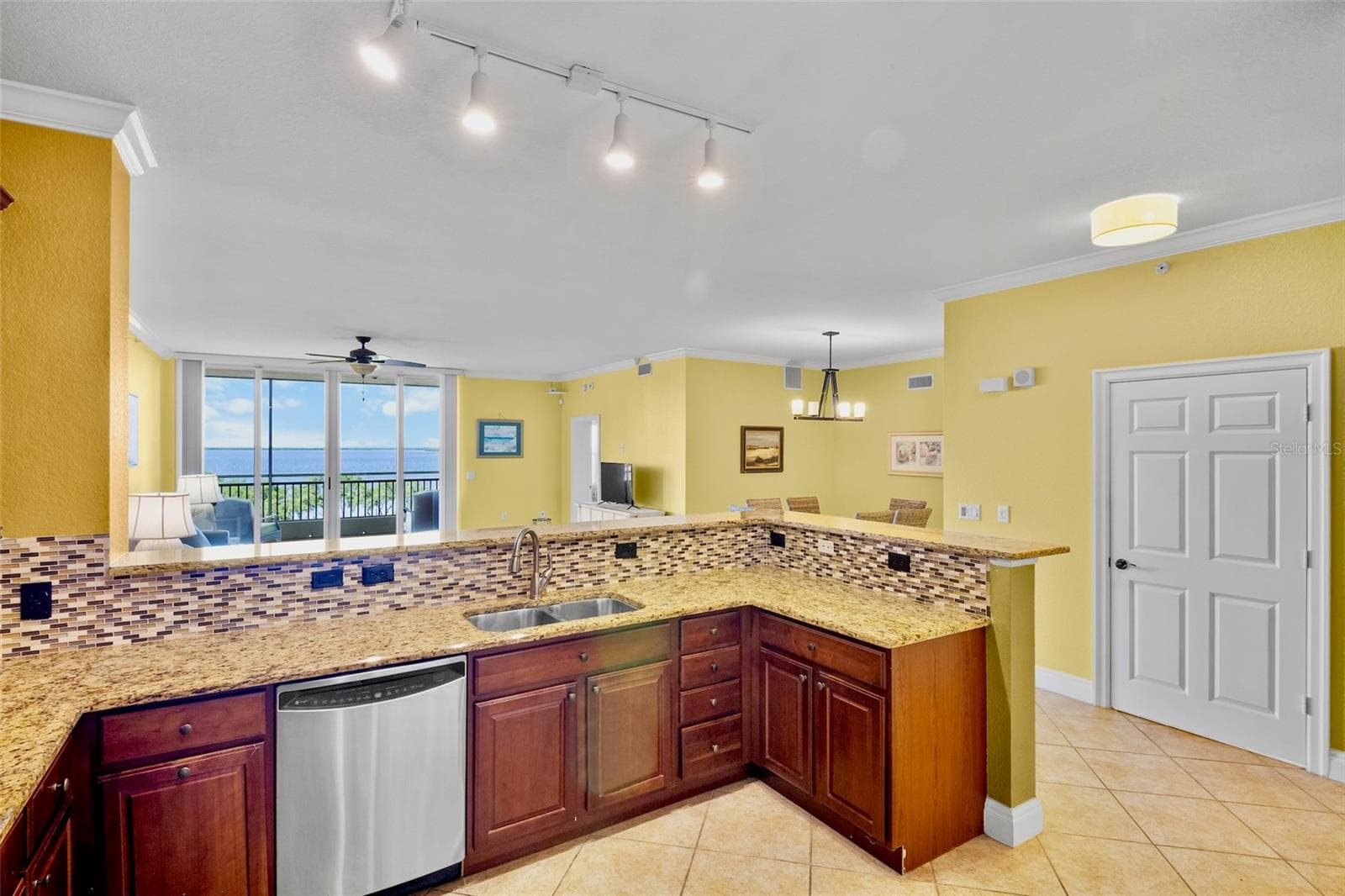 Your view from the kitchen. Beautiful views and great space for cooking and entertaining - 2825 TERRA CEIA BAY BLVD #1402, PALMETTO