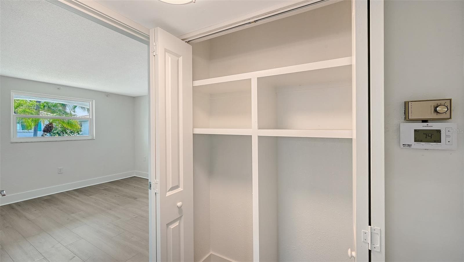 Linen closet in hallway. - 693 SPANISH DR N #24, LONGBOAT KEY