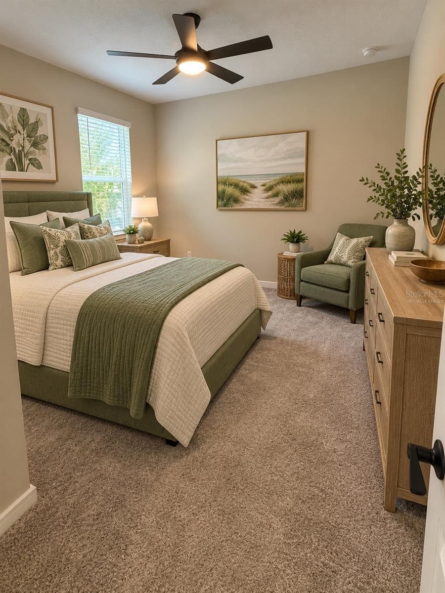virtually staged - Bedroom 3 first floor - 15363 WILLOW RIDGE DR, MONTVERDE