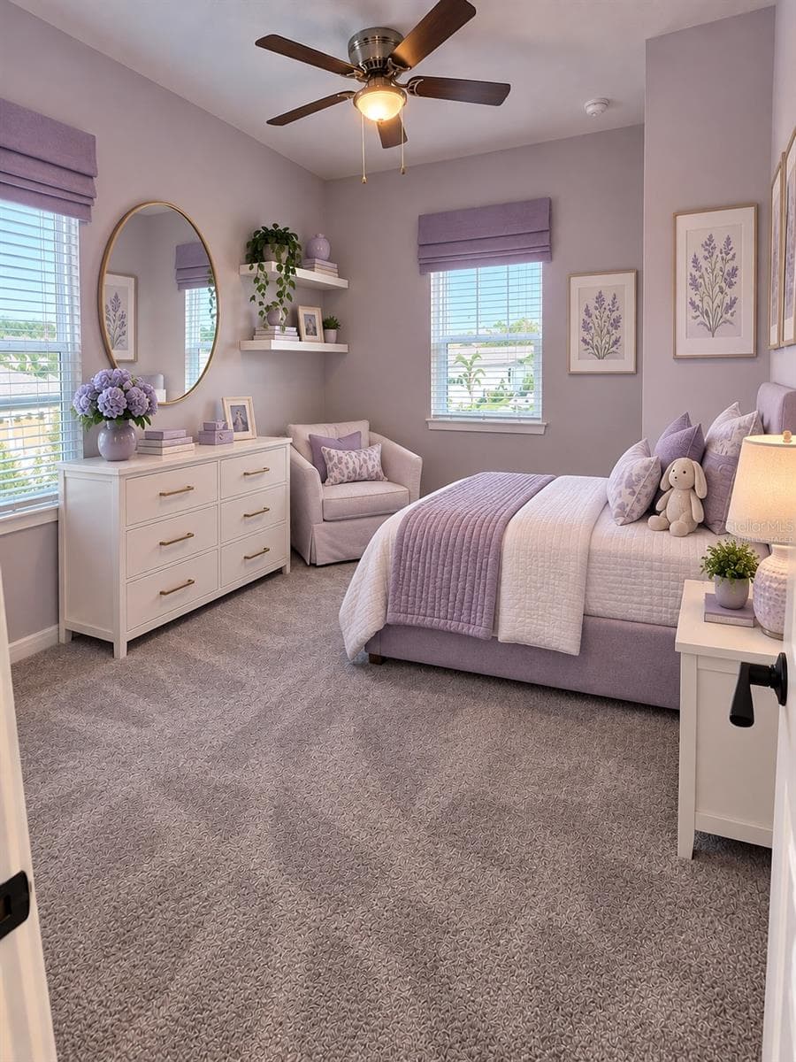 virtually staged - bedroom 4 (2nd floor) - 15363 WILLOW RIDGE DR, MONTVERDE