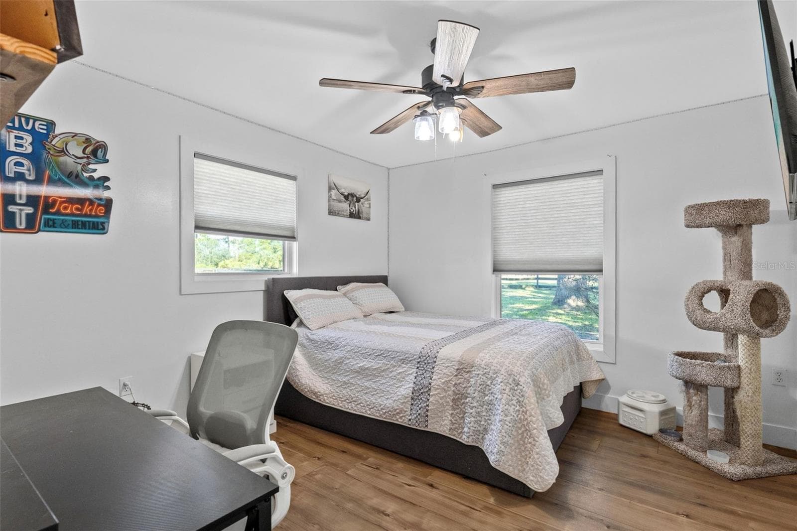 Bedroom 2 is 12 x 12 with great views. - 2670 MILLS CREEK RD, CHULUOTA