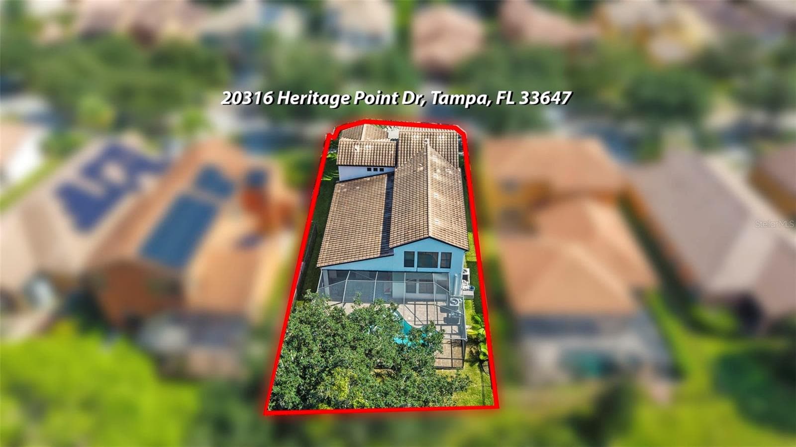 Aerial - 20316 HERITAGE POINT DR, TAMPA
