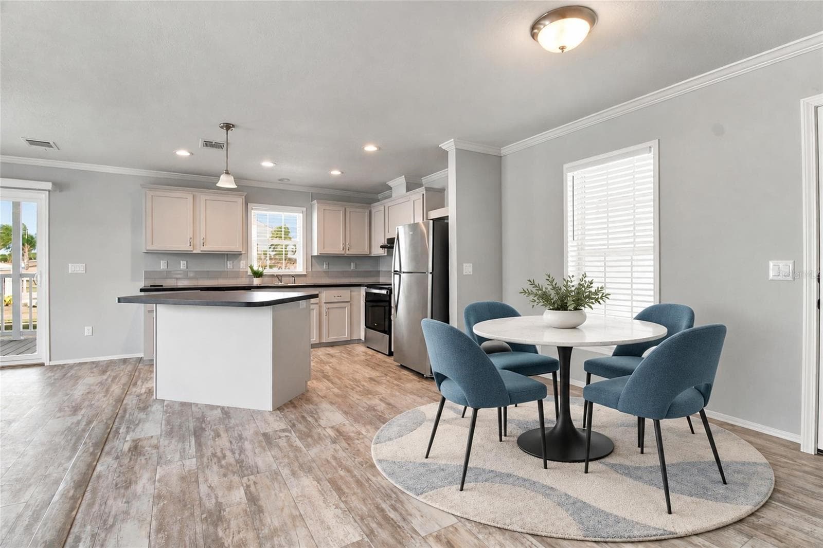 Entrance into Open Concept Kitchen, LR & DR - 18675 U.S. HIGHWAY 19 N. #349, CLEARWATER