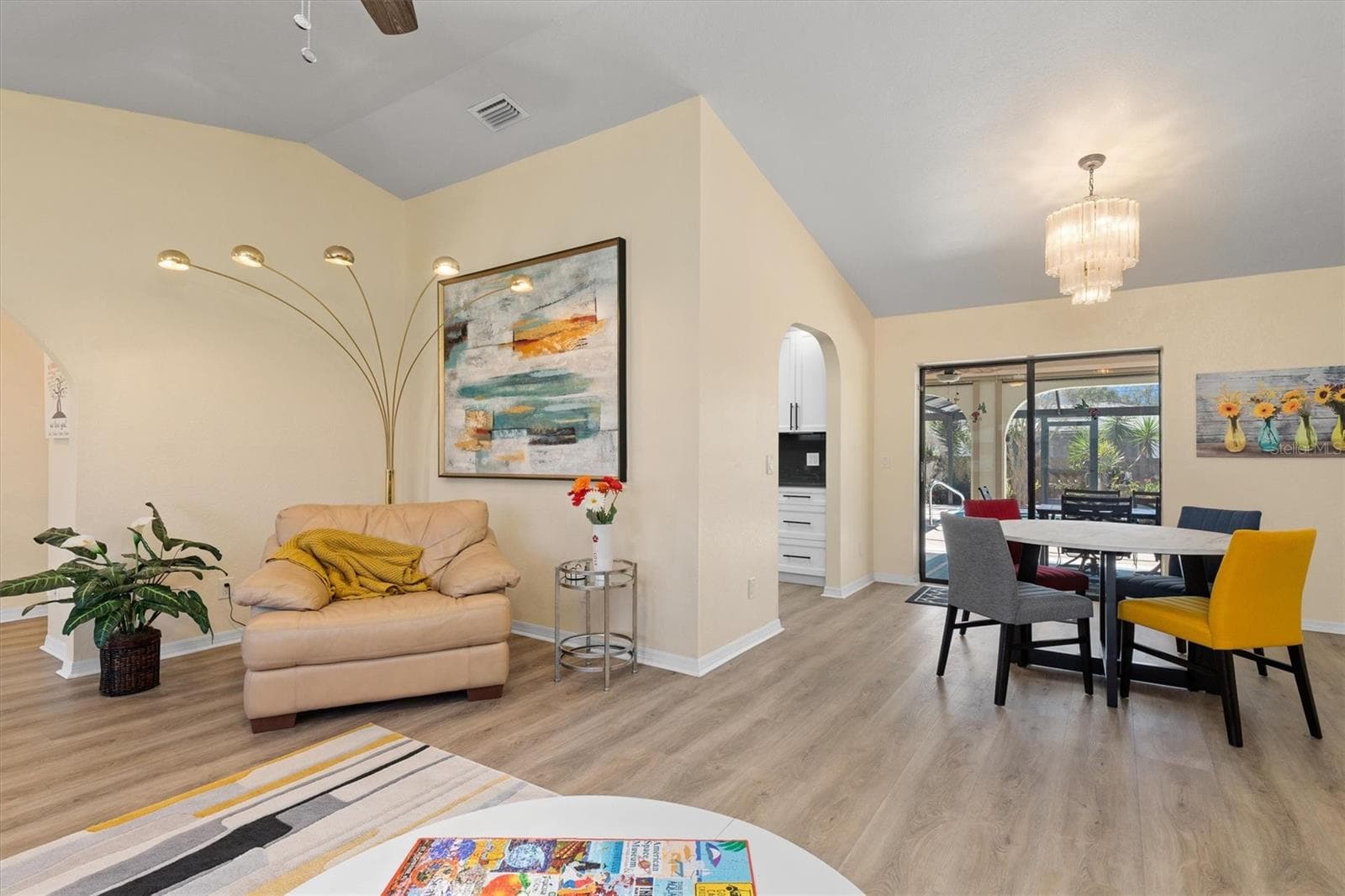 Dining area leads to lanai - 21443 SHELDON AVE, PORT CHARLOTTE