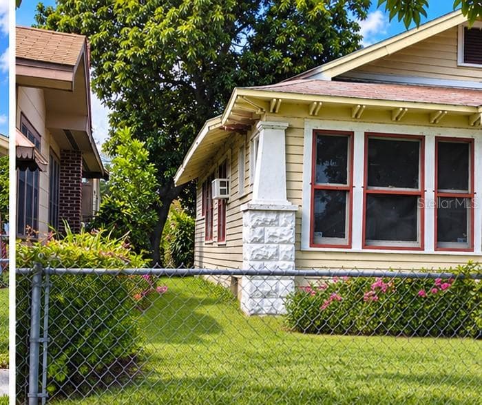 Front right of property - virtually landscaped - 1511 19TH AVE AVE S, ST PETERSBURG