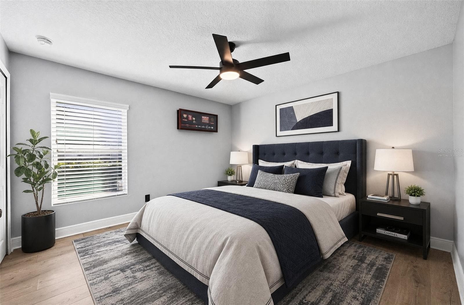 Guest Bedroom. Virtually Staged. - 4443 PINE GOLD AVE, APOPKA