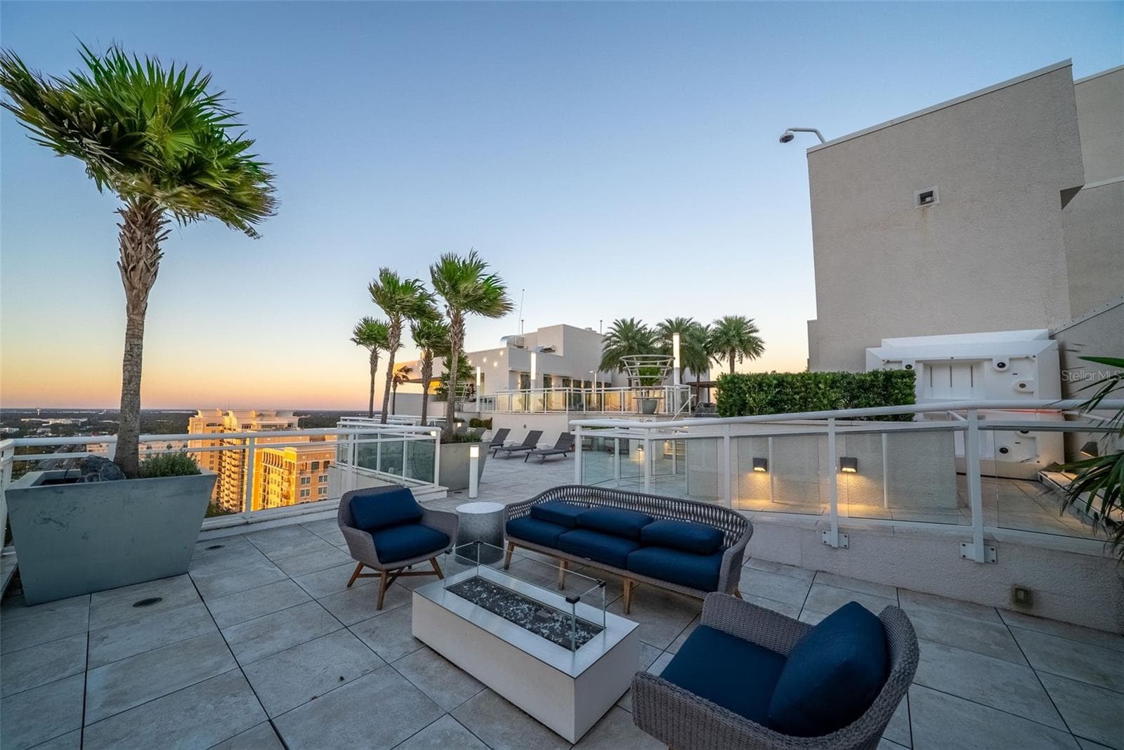 One of Multiple 19th Floor Rooftop Sitting Areas - 540 N TAMIAMI TRL #1604, SARASOTA