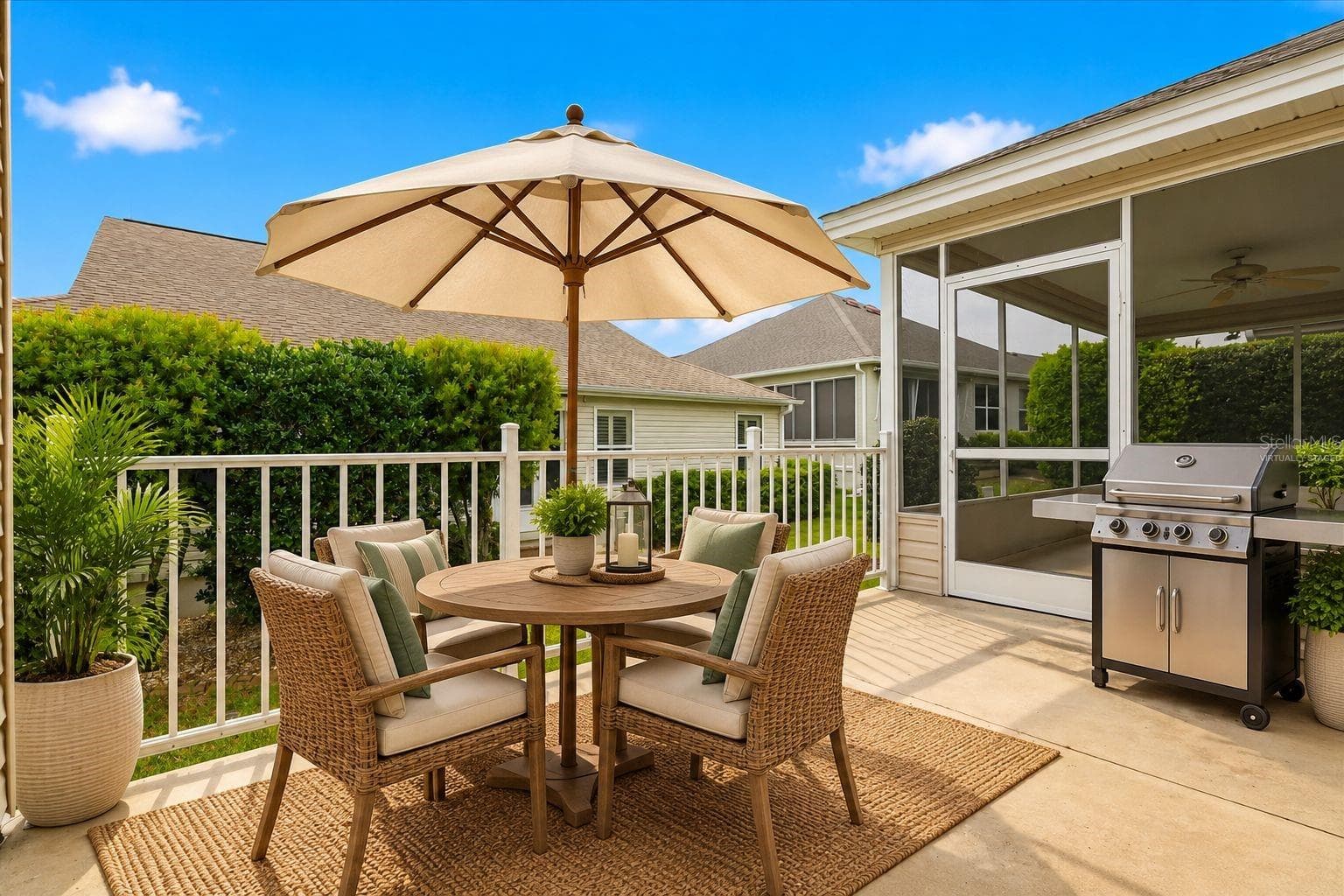 Virtually Staged Outdoor Patio - 1563 EASTOVER TER, THE VILLAGES