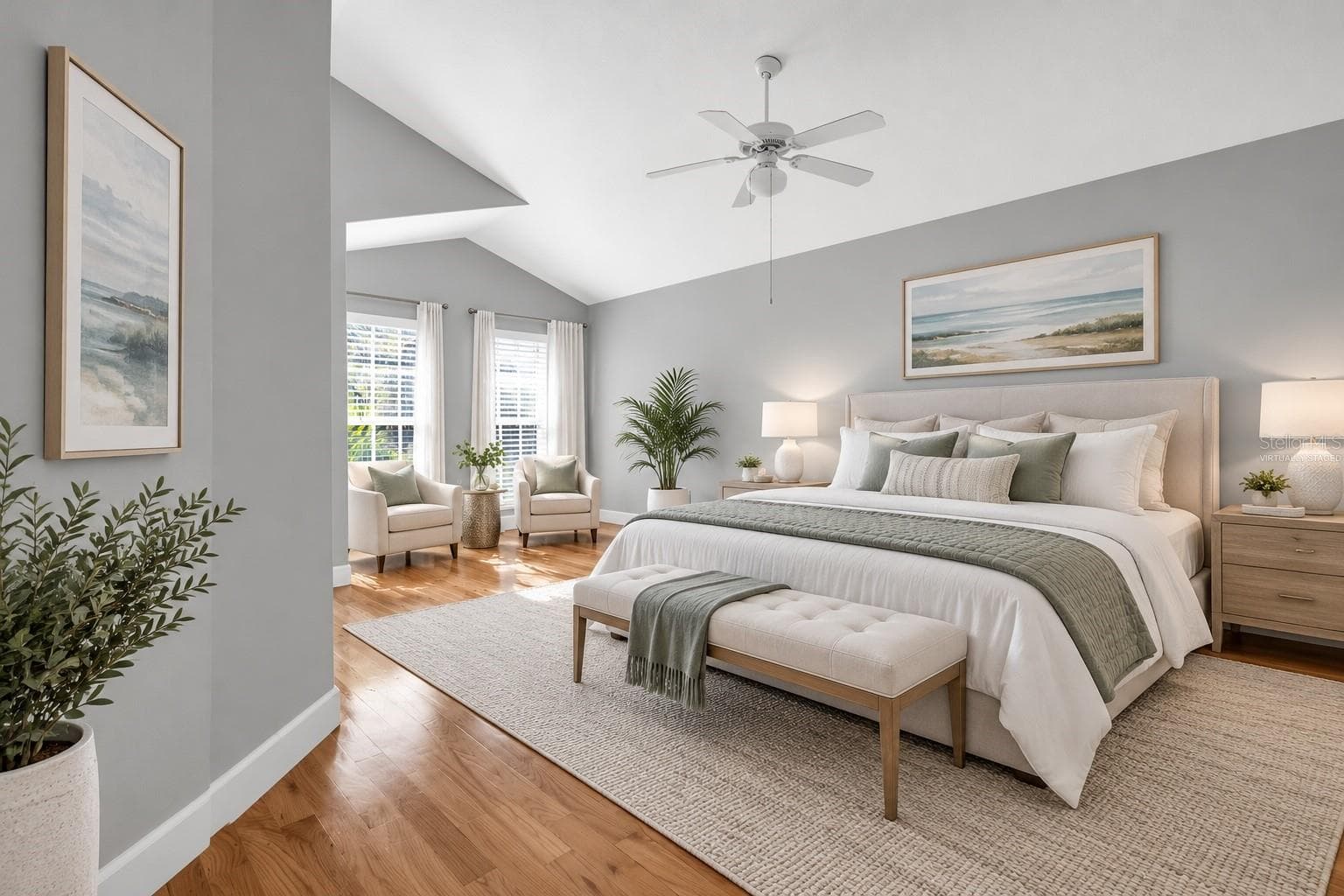 Virtually Staged- Primary Suite - 660 DELMAR TER S, ST PETERSBURG