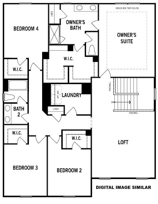 Digital Image Similar - Photo is for representation purposes of floorplan only - colors, finishes, and options will vary. - 2801 Bowman Drive, Gastonia