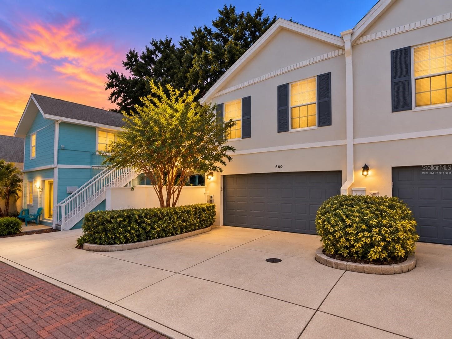 Twilight pic- Virtually staged - 660 DELMAR TER S, ST PETERSBURG