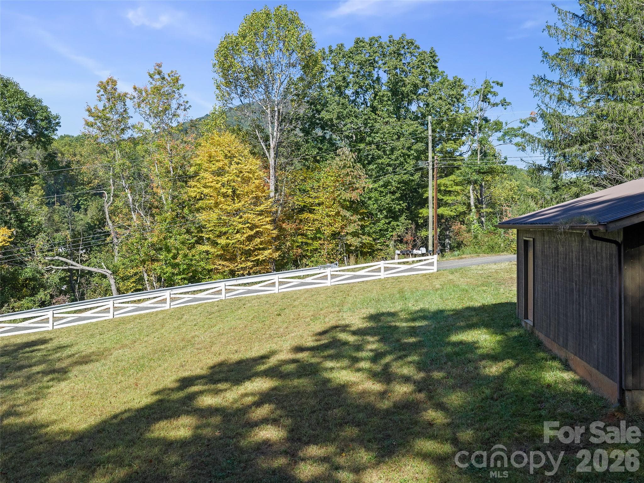 Lower Yard with Detached Single-Car Garage - 198 Roland Hill Road, Burnsville