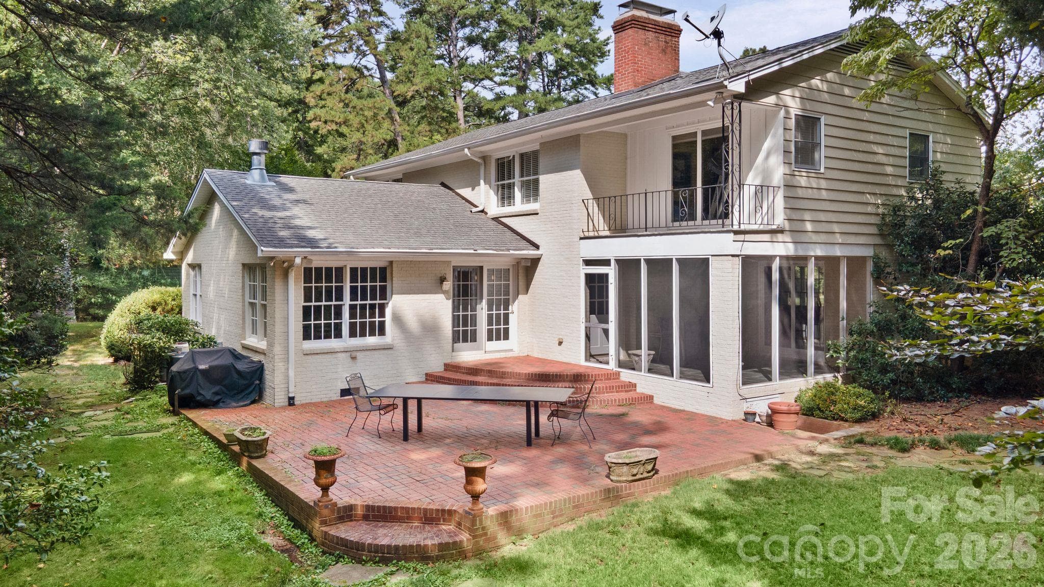 Rear of the home and patio - 2006 Grey Road, Davidson