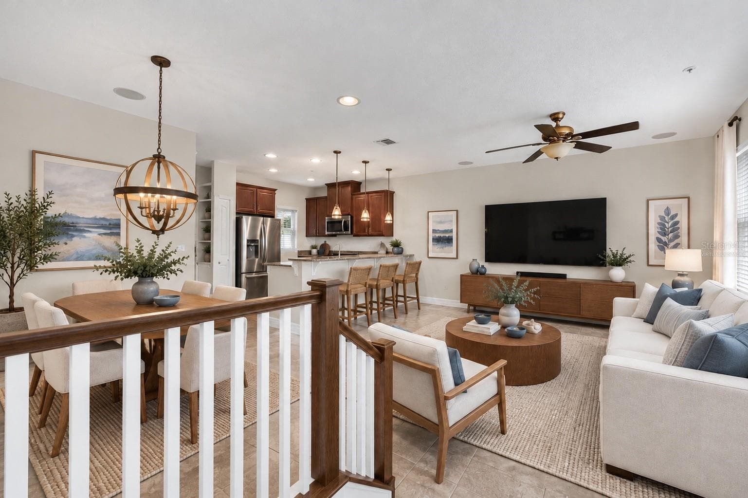 Virtually Staged foyer - 457 GEE HAMMOCK LN, WINTER SPRINGS