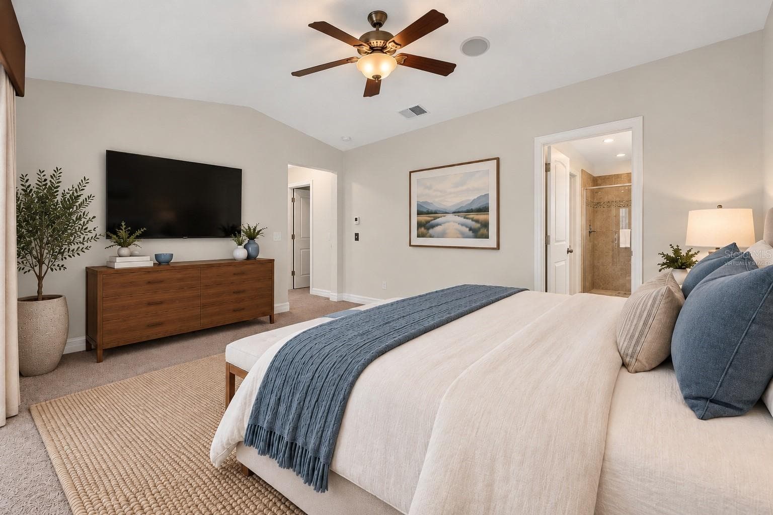 Virtually Staged Primary Suite - 457 GEE HAMMOCK LN, WINTER SPRINGS