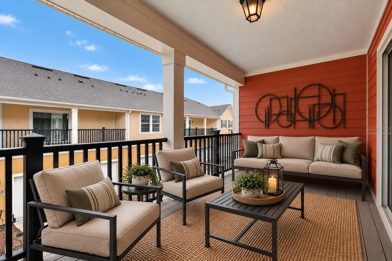 Virtually Staged Primary balcony - 457 GEE HAMMOCK LN, WINTER SPRINGS