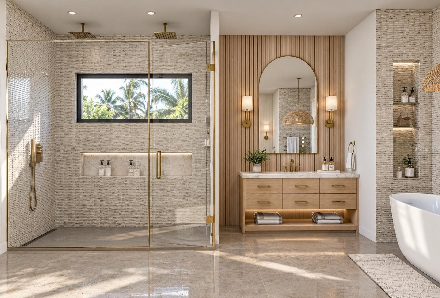 Spa-inspired owners en-suite - 372 BAYVIEW DR NE, ST PETERSBURG