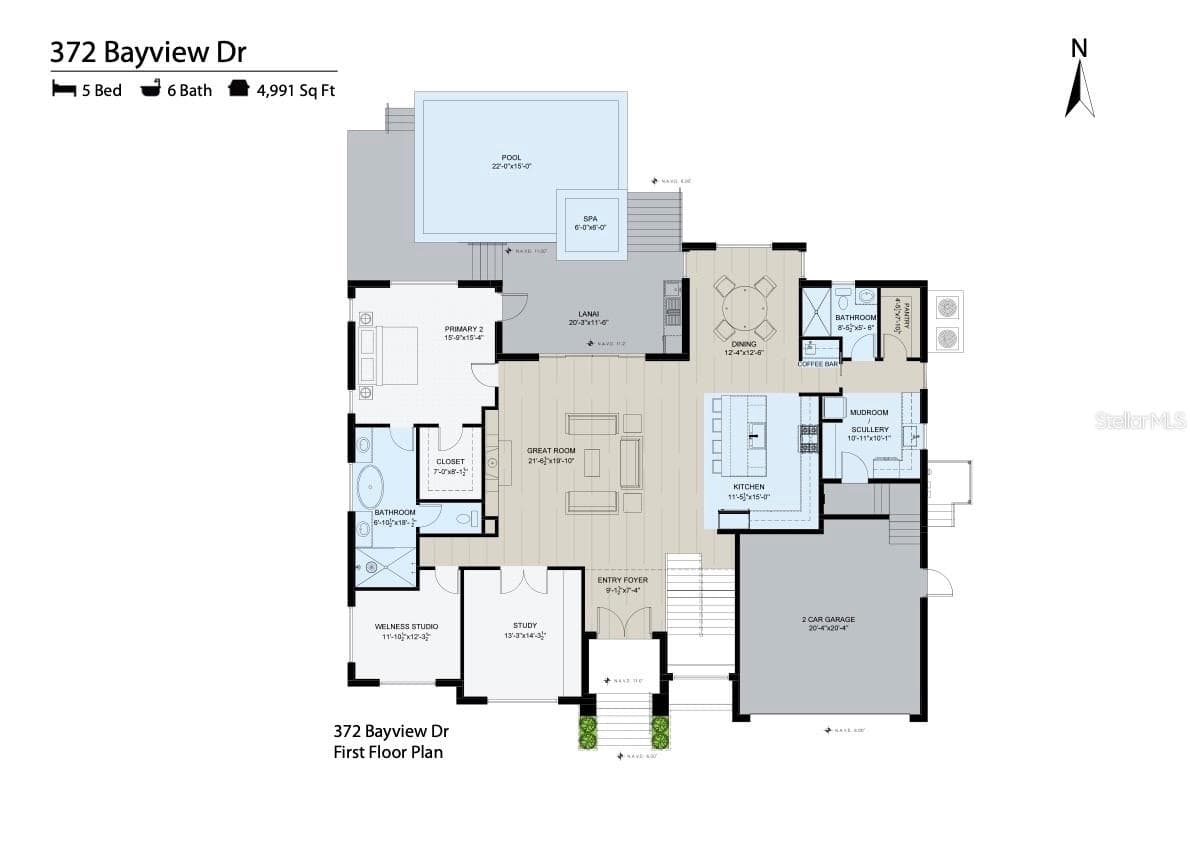 First floor - 372 BAYVIEW DR NE, ST PETERSBURG