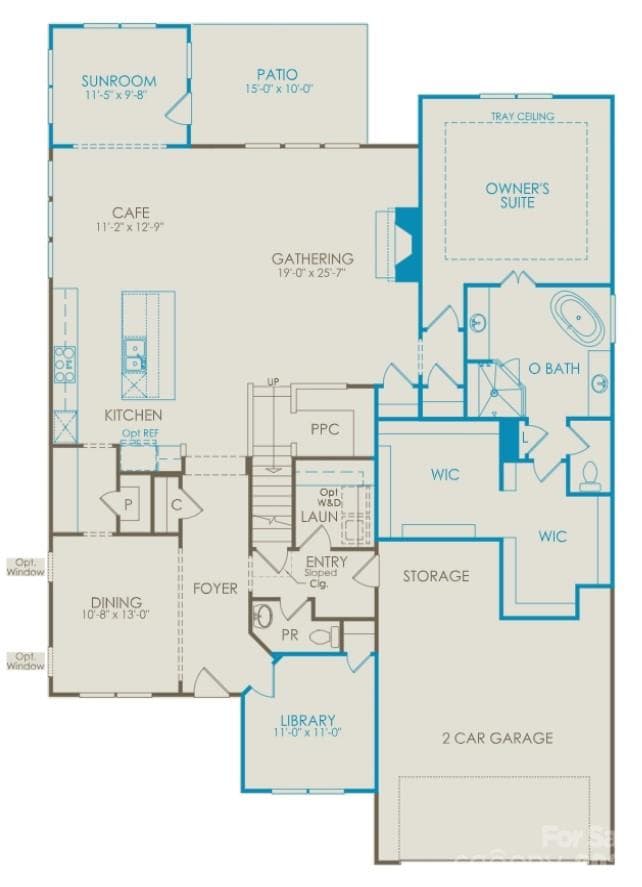First floor layout - 7689 Pedigree Circle, Lancaster