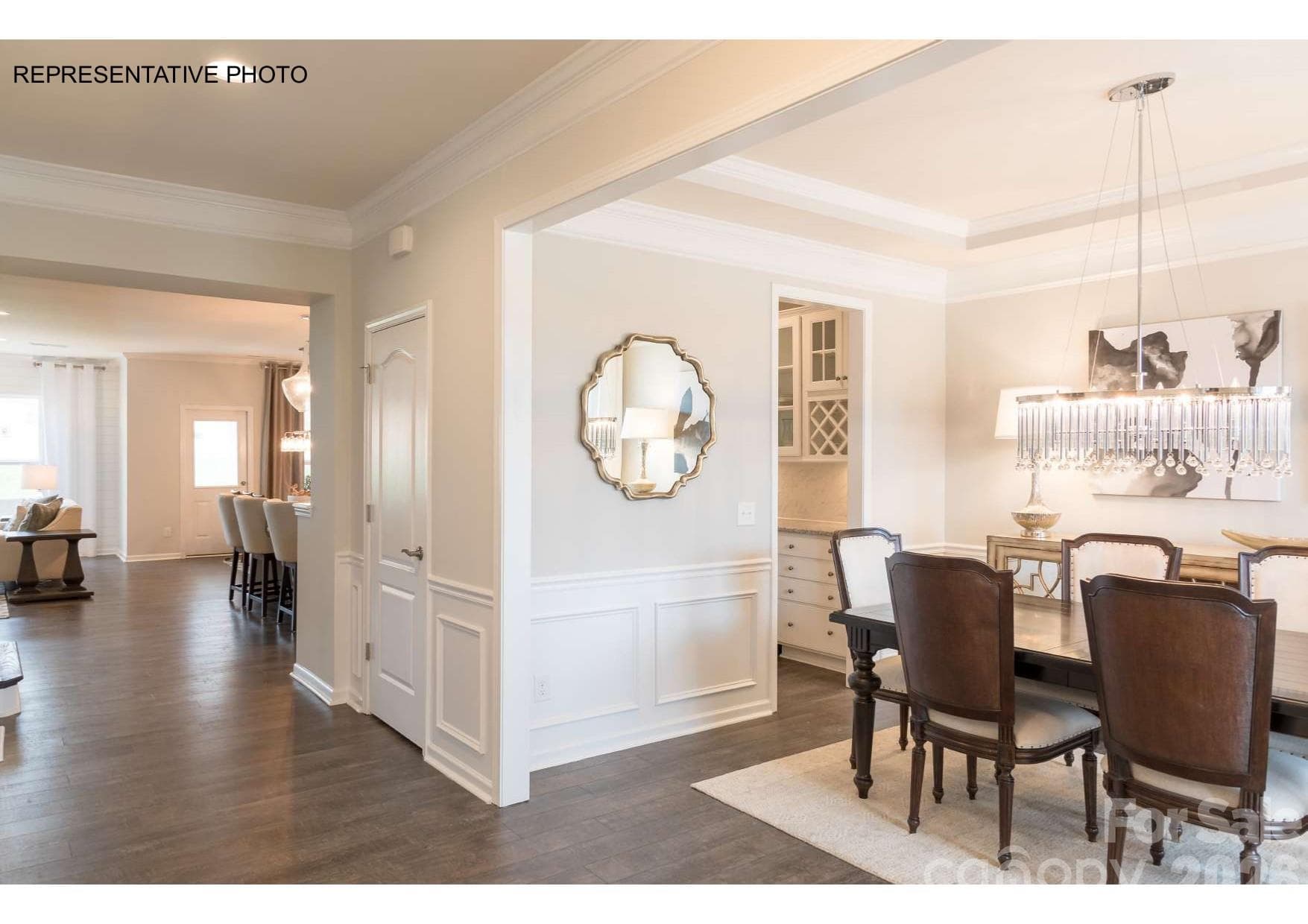 Grand foyer entrance leads into the formal dining room and home office - 7689 Pedigree Circle, Lancaster