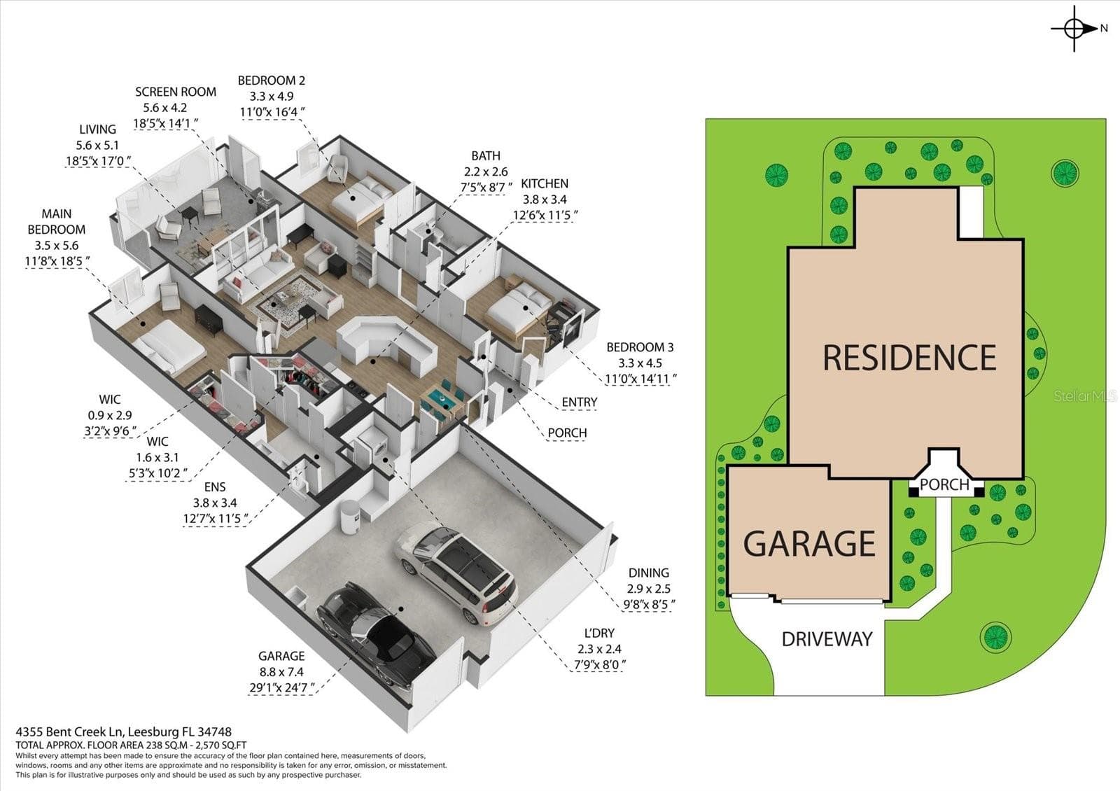 Single Family Residence at 4355 BENT CREEK LN, LEESBURG, photo 40 of 62