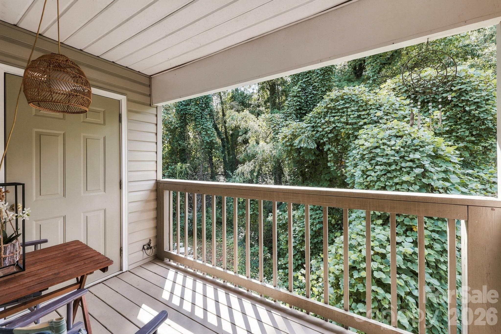 Back deck with storage closet views - 805 Carlyle Way, Asheville