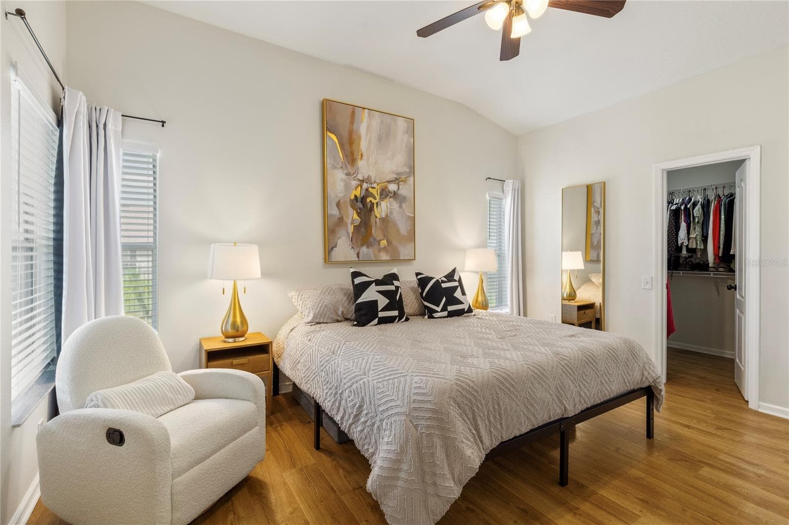 Huge, bright, and airy primary bedroom - 7619 CRESCENT PALM DR, WESLEY CHAPEL