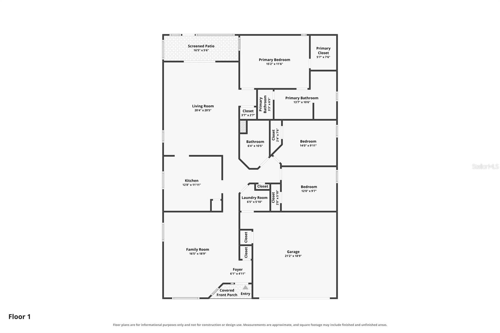 Versatile floorpan - 7619 CRESCENT PALM DR, WESLEY CHAPEL
