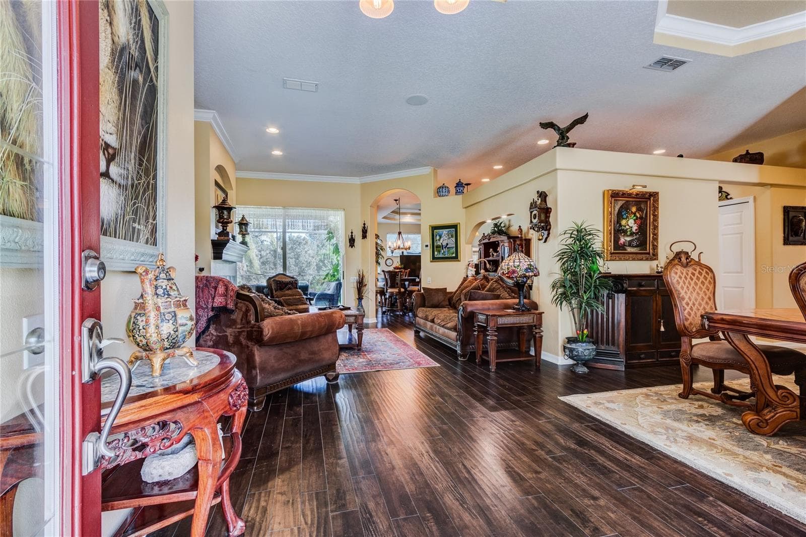 engineered hardwood floors in formal areas - 13030 GRAND TRAVERSE DR, DADE CITY