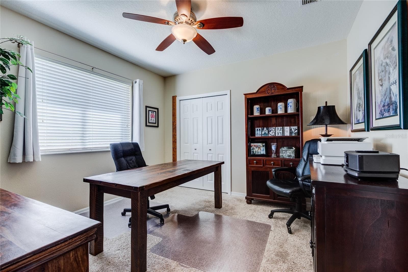 Bedroom 3 set up as another home office! - 13030 GRAND TRAVERSE DR, DADE CITY