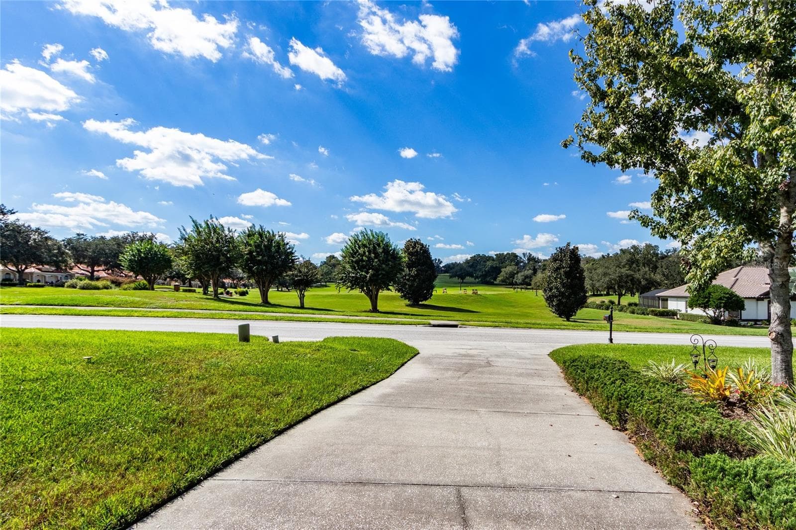View from Front door of driving range and no neighbor! - 13030 GRAND TRAVERSE DR, DADE CITY