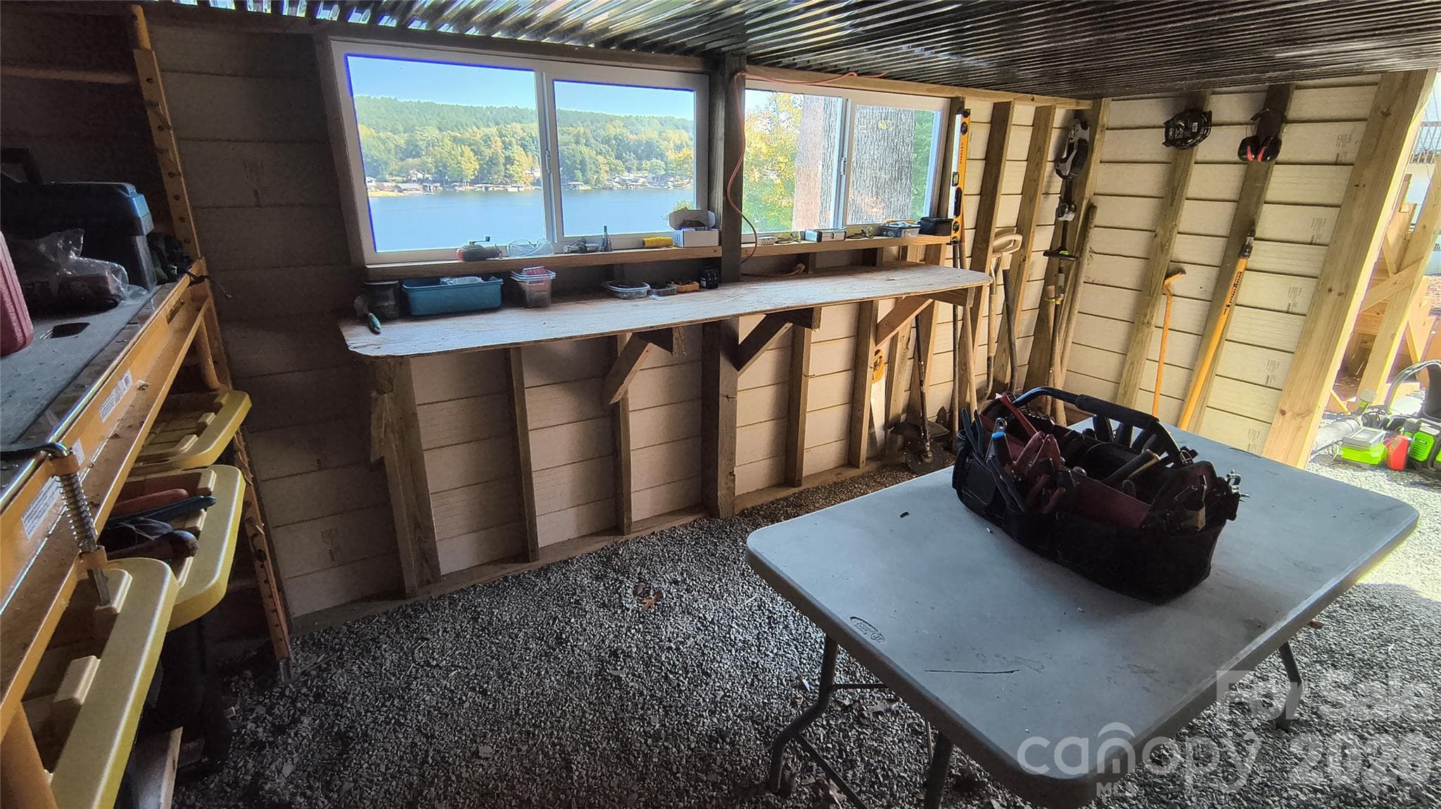 Workshop with a view. - 1026 Pinehaven Drive, Badin Lake