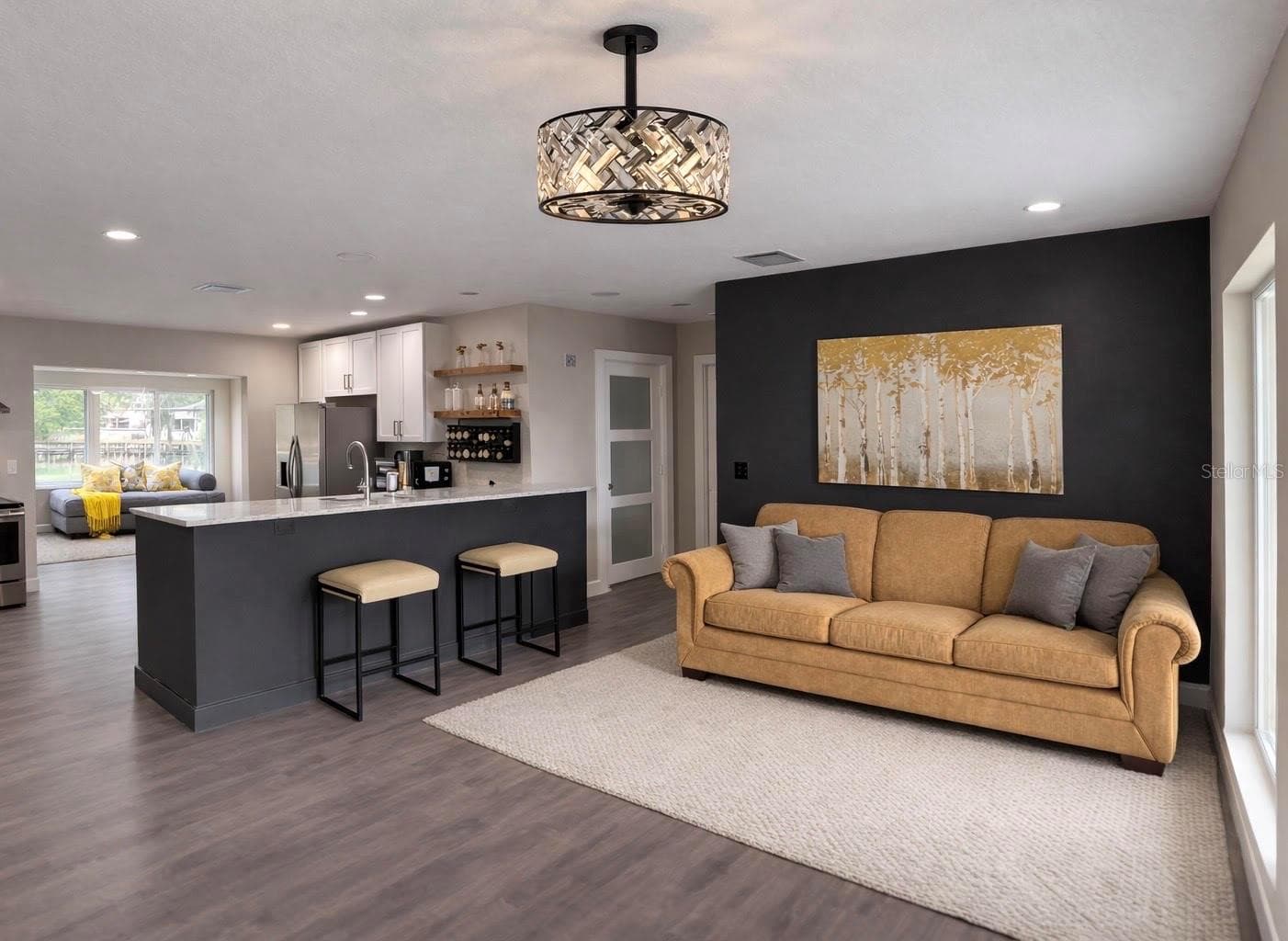 Open Concept into Chef's Kitchen - 405 MANOR BLVD, PALM HARBOR